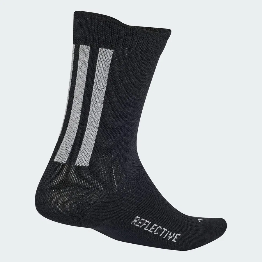 Спортивные носки с отражающими элементами Performance KG9714 Running Reflective adidas, Черно-серебристый