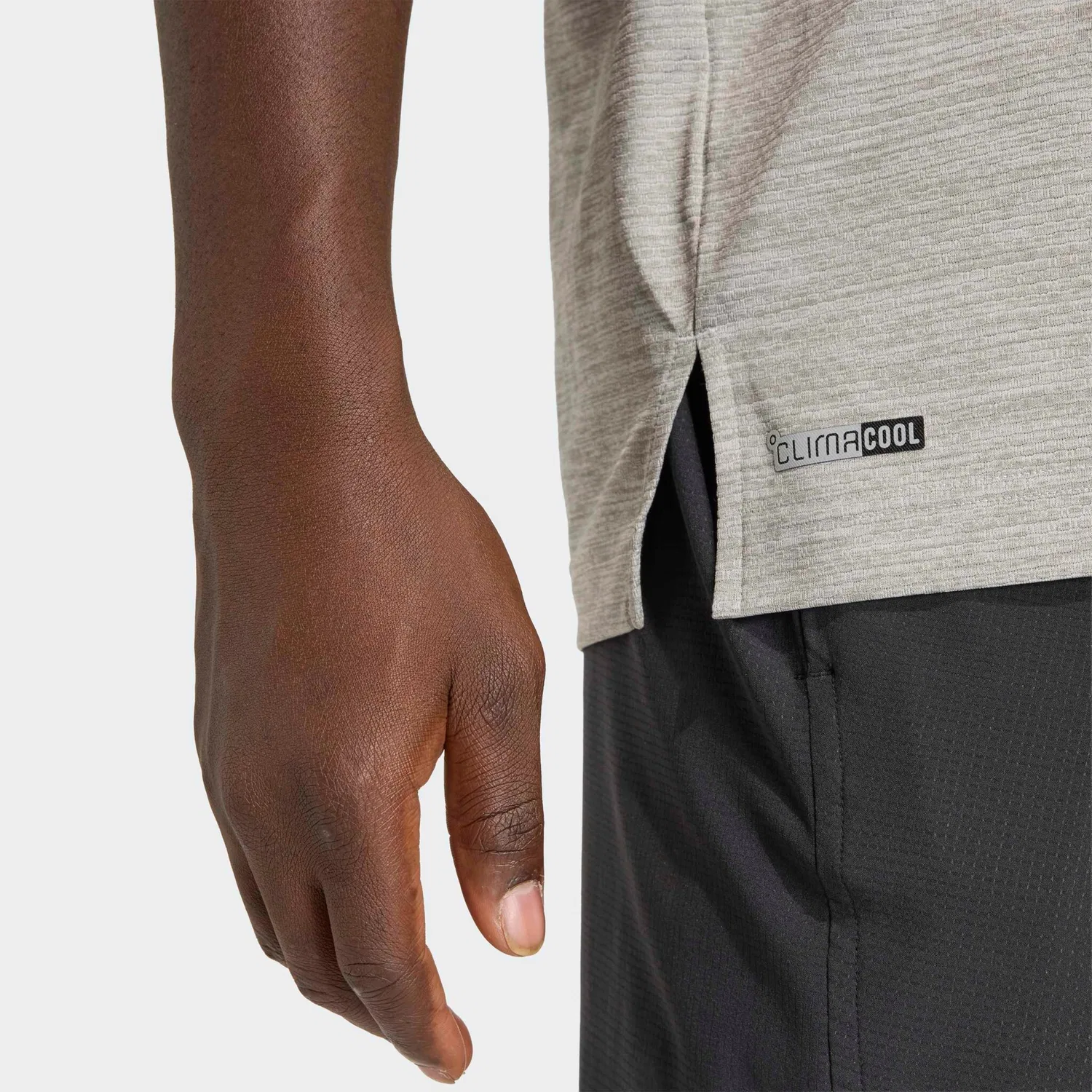 Мужская футболка с технологией Climacool Adidas Performance, Grey Two/Ch Solid Grey — фото 3