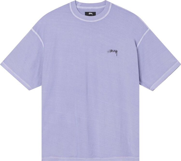 

Толстовка Stussy Pigment Dyed Inside Out Crew 'Lavender', фиолетовый