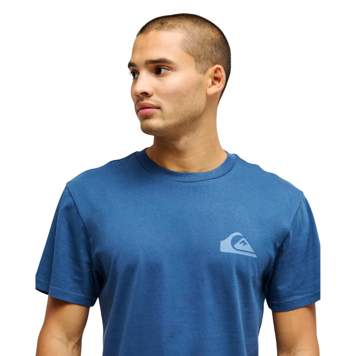 Детская хлопковая футболка с коротким рукавом Ev Mini Logo Quiksilver, Dark Denim — фото 4