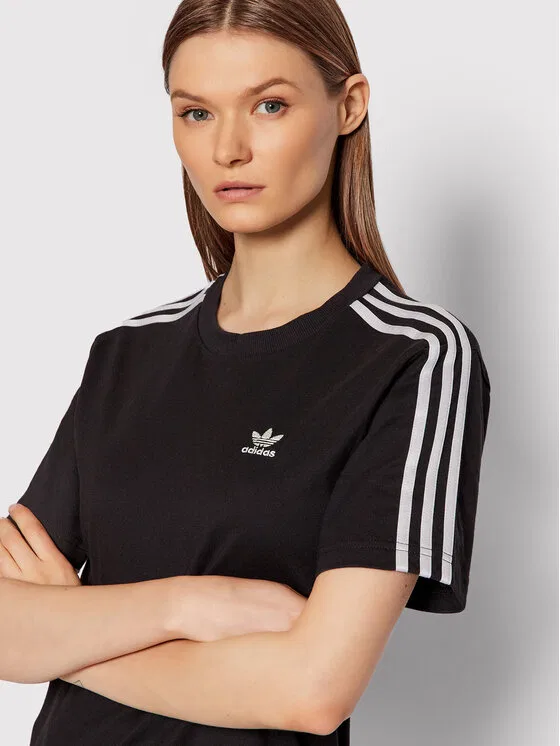 Футболка regular fit Adidas, черный — фото 3