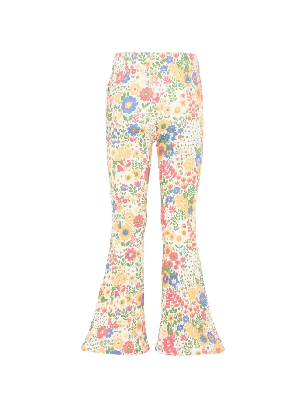 Брюки в рубчик с цветочным принтом Stella Mccartney Kids, белый — фото 2