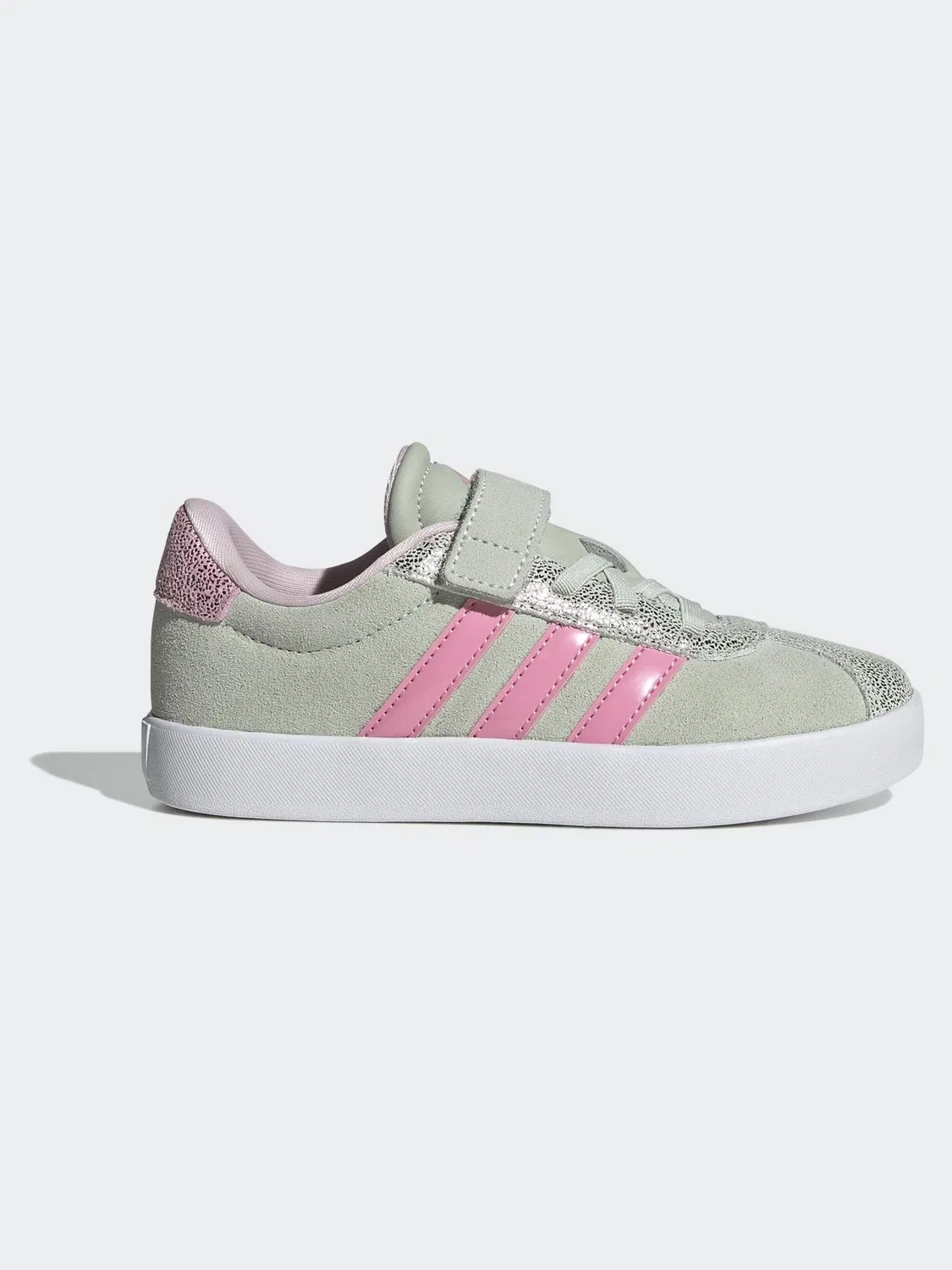 Кроссовки теннисные VL Court 3.0 adidas, зеленый
