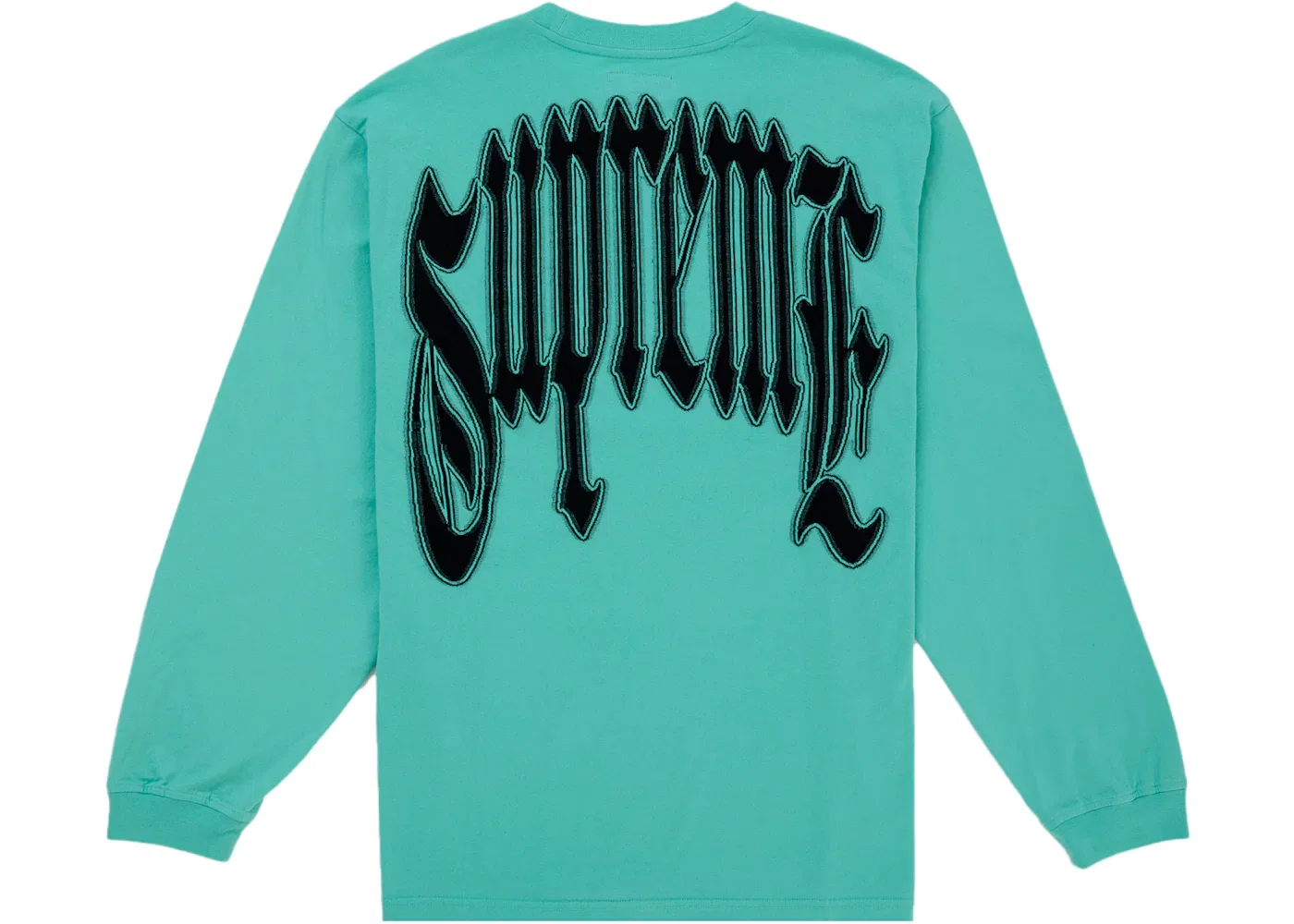 Мужской топ с длинным рукавом с интарсией Supreme, цвет Light Green