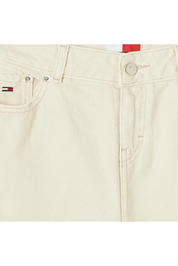 Женские брюки прямого кроя Tommy jeans sophie denim, 1cd Krem Tommy Hilfiger — фото 3