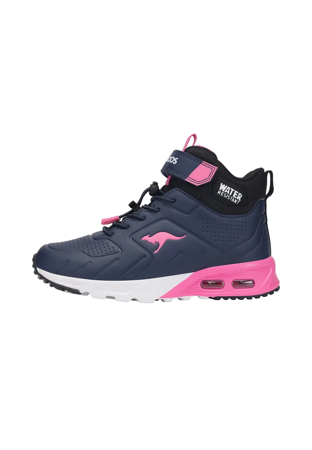 Kx-Molbo mid ev унисекс - высокие кроссовки Kangaroos, Dk Navy Daisy Pink