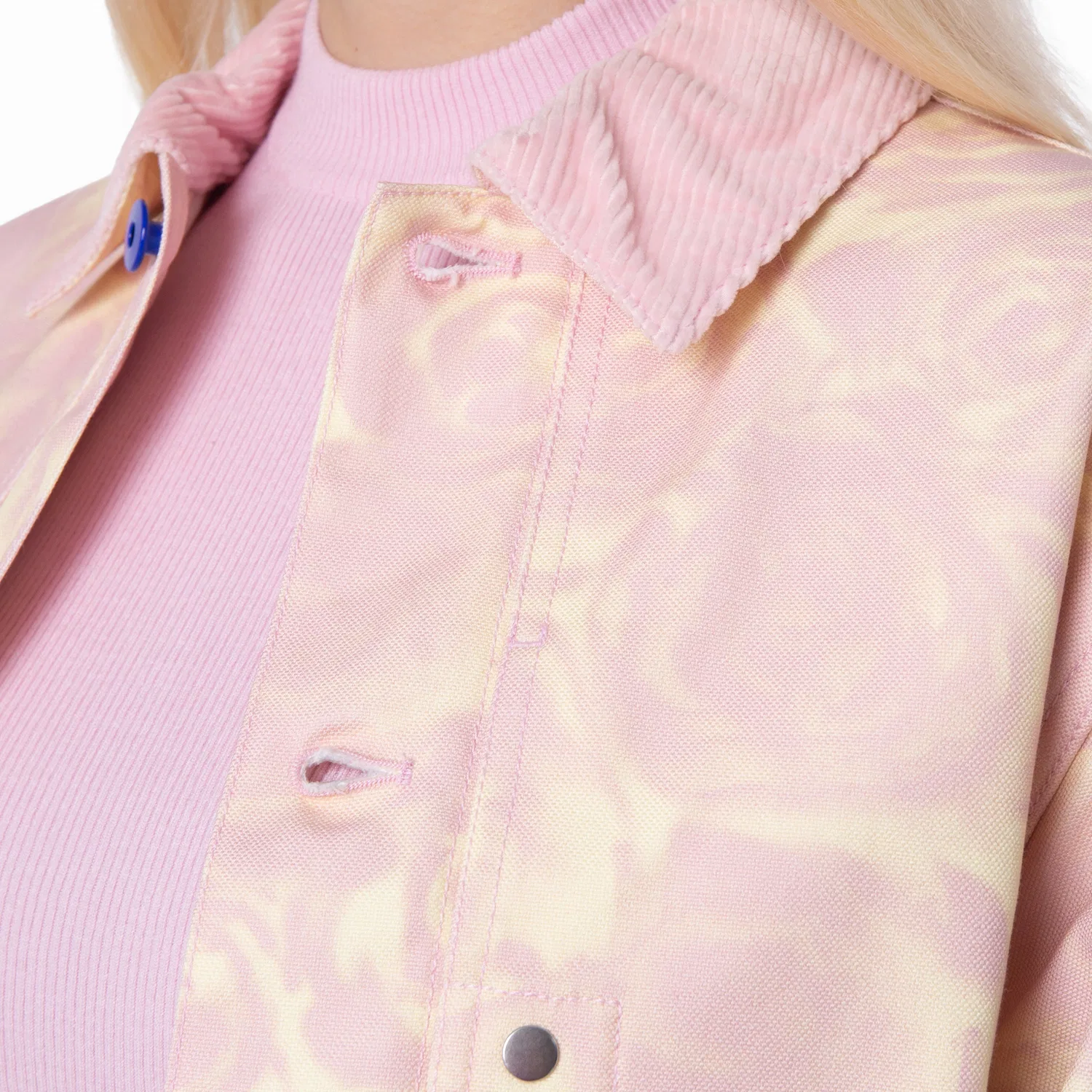 Женский хлопковый жакет с принтом All-Over Floral Cotton Jacket Burberry, Cameo Ip Pattern — фото 2