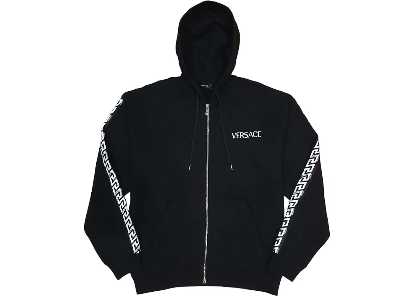 Мужской худи с принтом Versace Sleeves Printed Hoodie Versace, Black