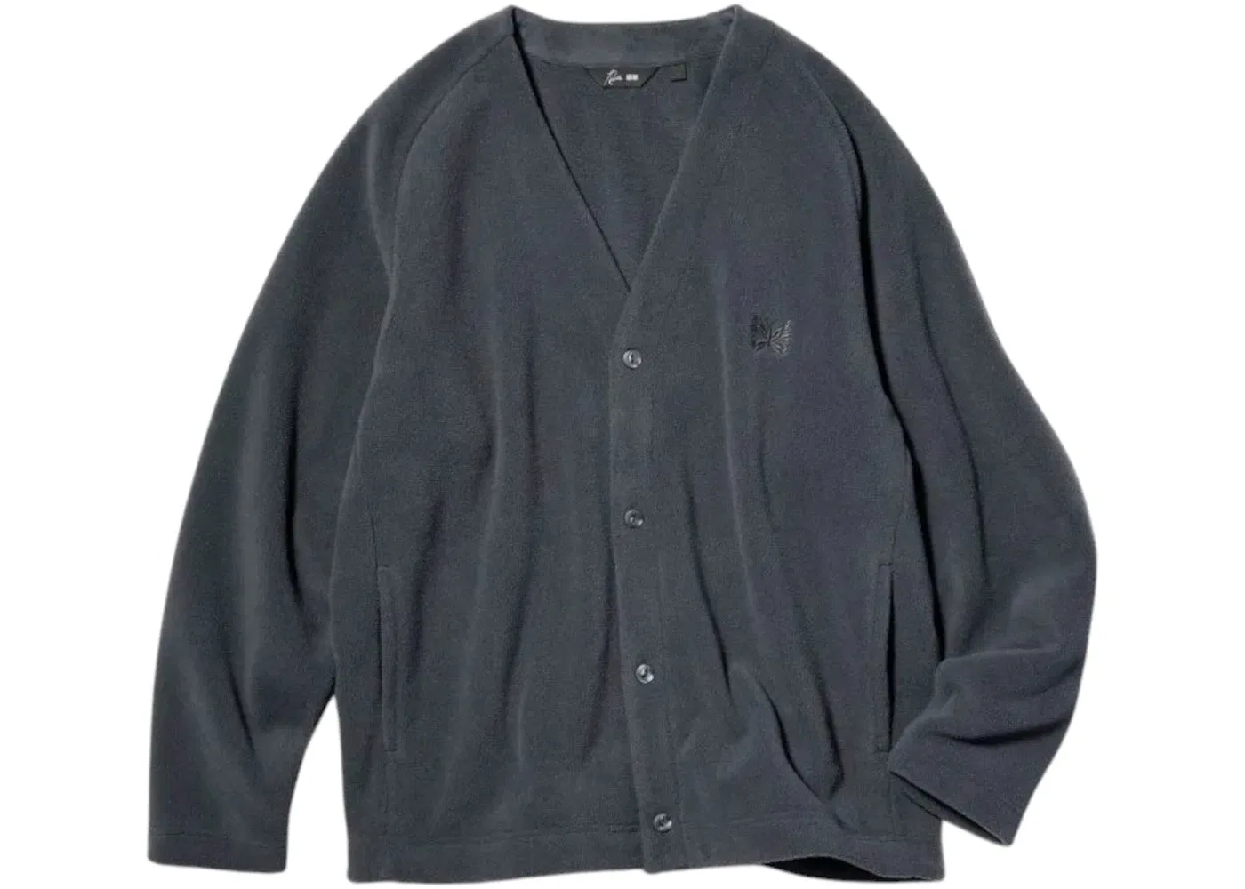 Унисекс-кардиган из флиса Dark Grey Uniqlo