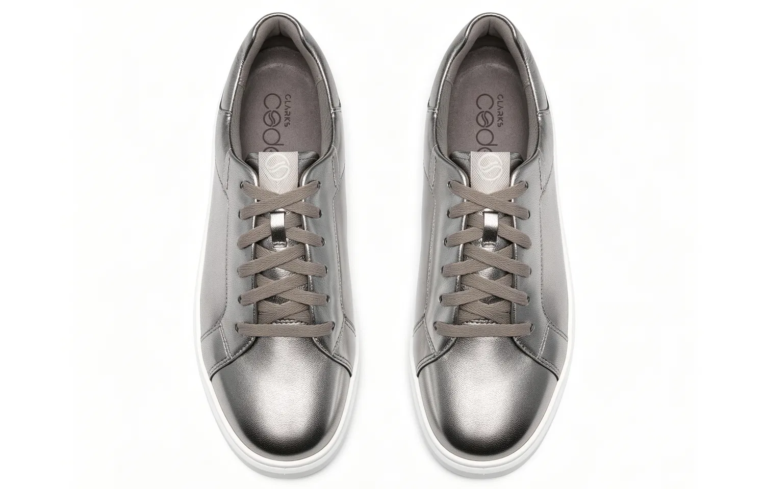 Детские кеды Clarks Silver для скейтбординга низкие — фото 3