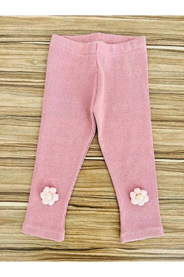 Детские леггинсы для девочек хлопковые Eymwes, Rose Dried — фото 2