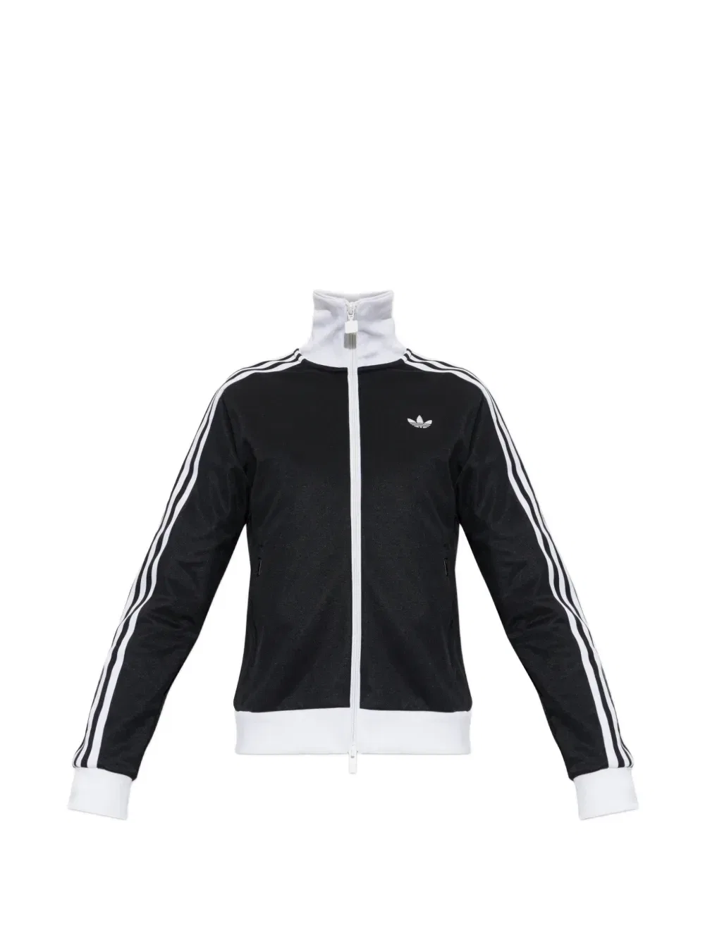 Спортивная куртка в полоску с вышитым логотипом Adidas, черный
