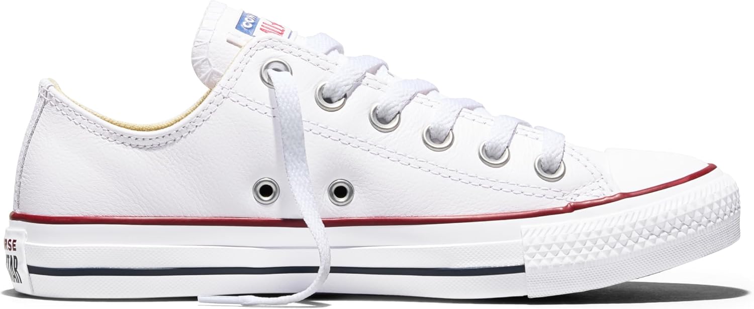 

Кроссовки Converse Unisex Adult Chuck Taylor All Star из кожи с низким верхом, белый