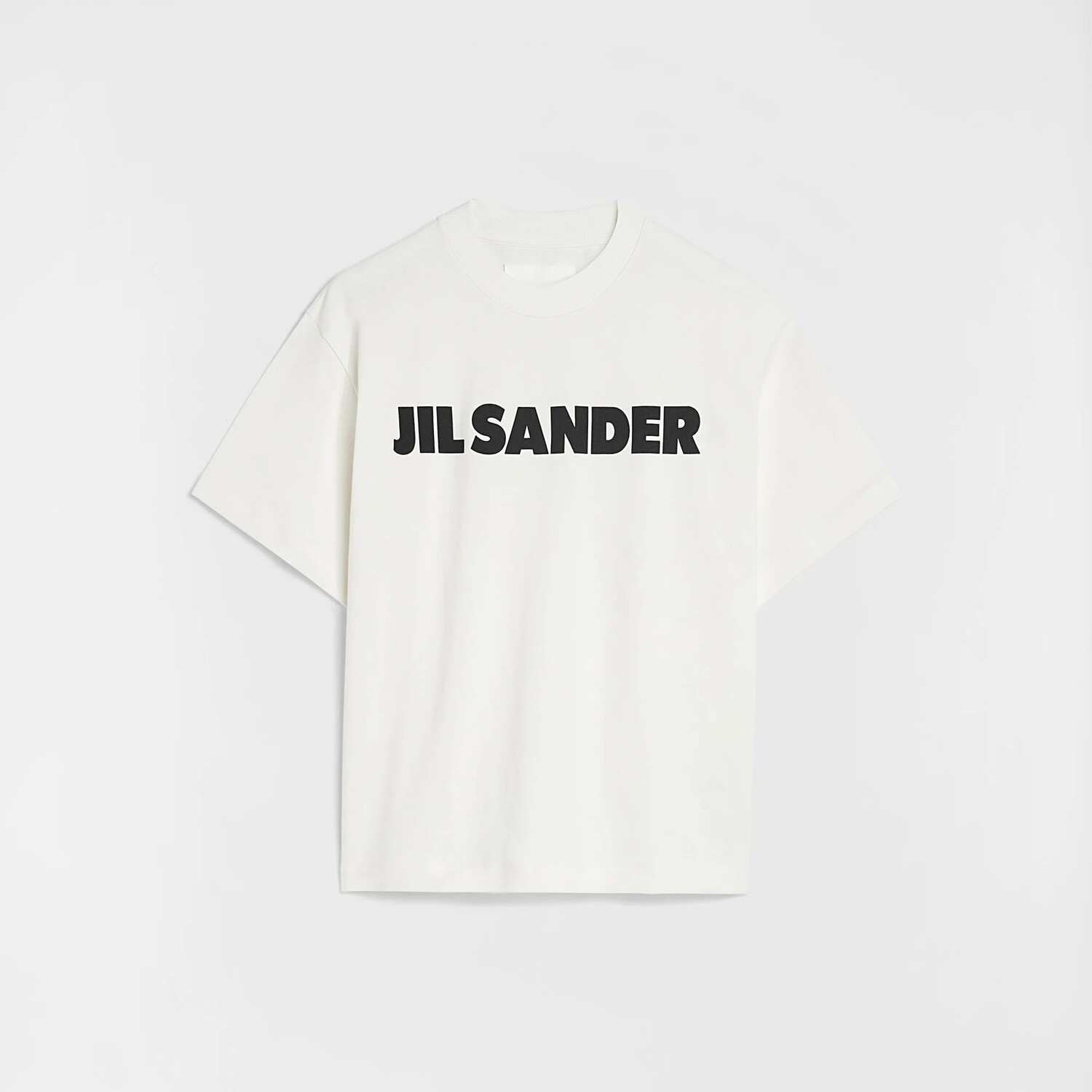 

Женская футболка Jil Sander Logo, кремовый