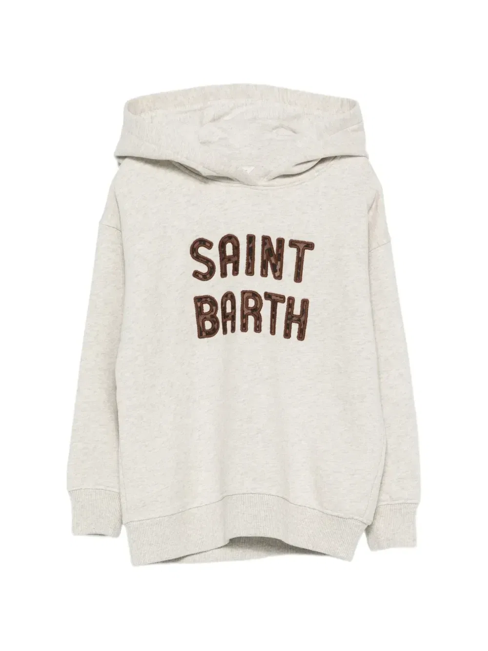 Толстовка с леопардовой нашивкой MC2 Saint Barth Kids, серый