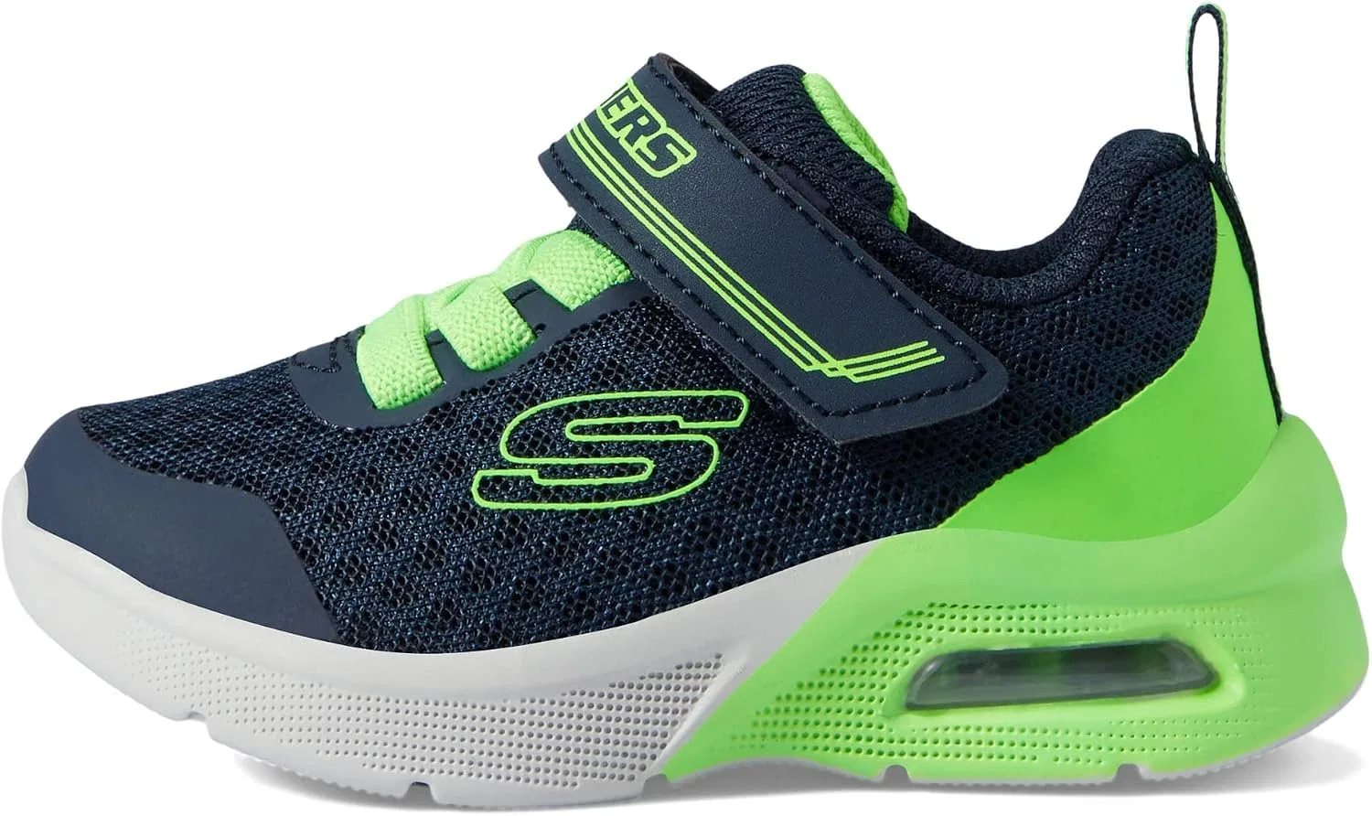 Детские кроссовки для мальчиков 403773l Rdbl Skechers, Navy/Lime — фото 4