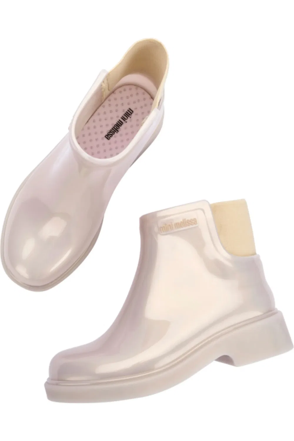 Детские ботинки челси водонепроницаемые Mini Melissa, бежевый — фото 3