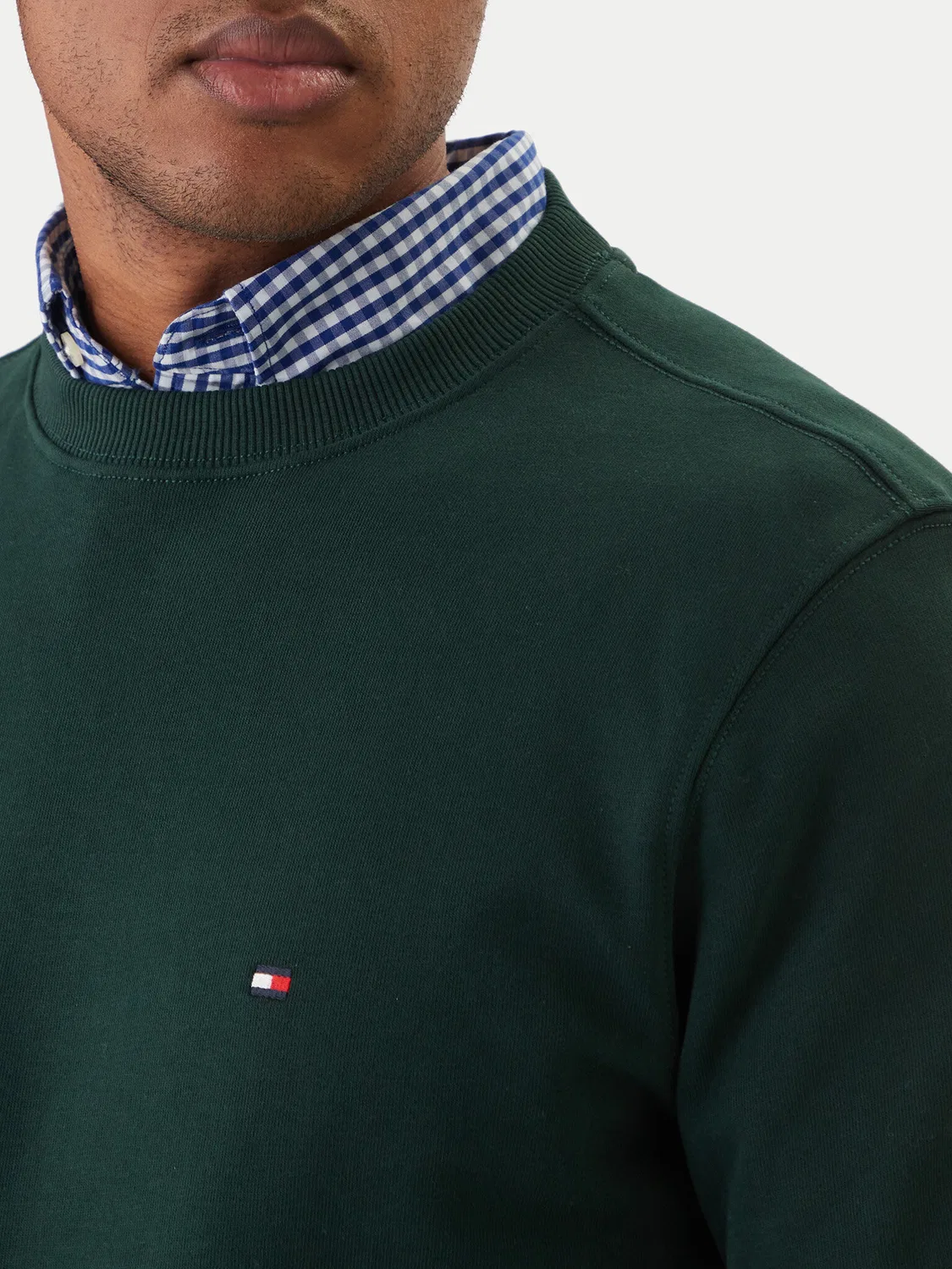 Мужская толстовка стандартного кроя Essential Tommy Hilfiger, зеленый — фото 4