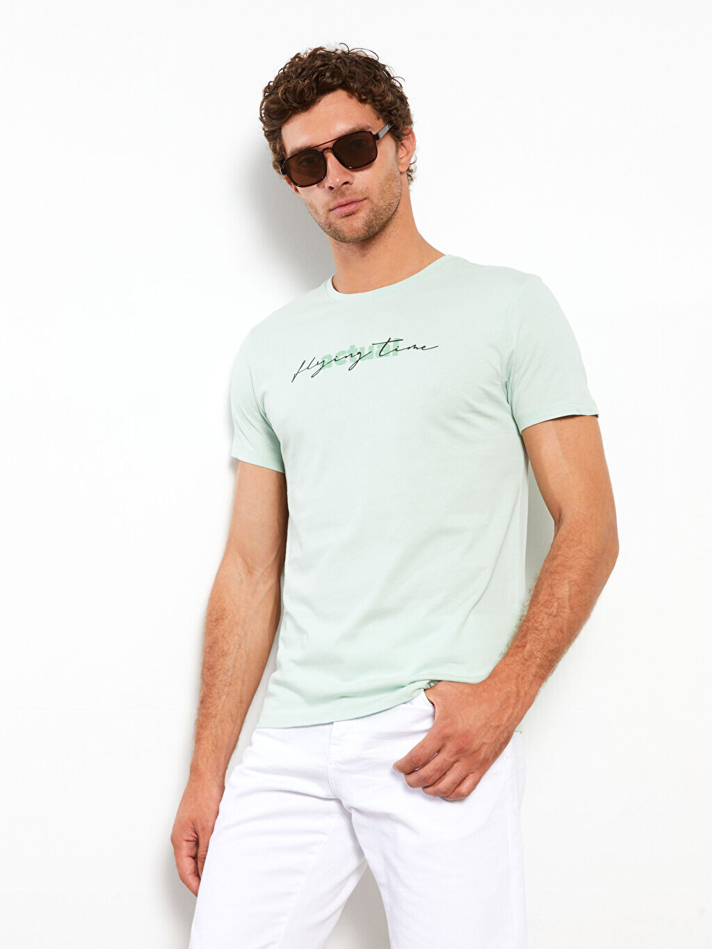 

Мужская футболка с круглым вырезом и коротким рукавом с принтом LCW Casual, Серый, Мужская футболка с круглым вырезом и коротким рукавом с принтом LCW Casual