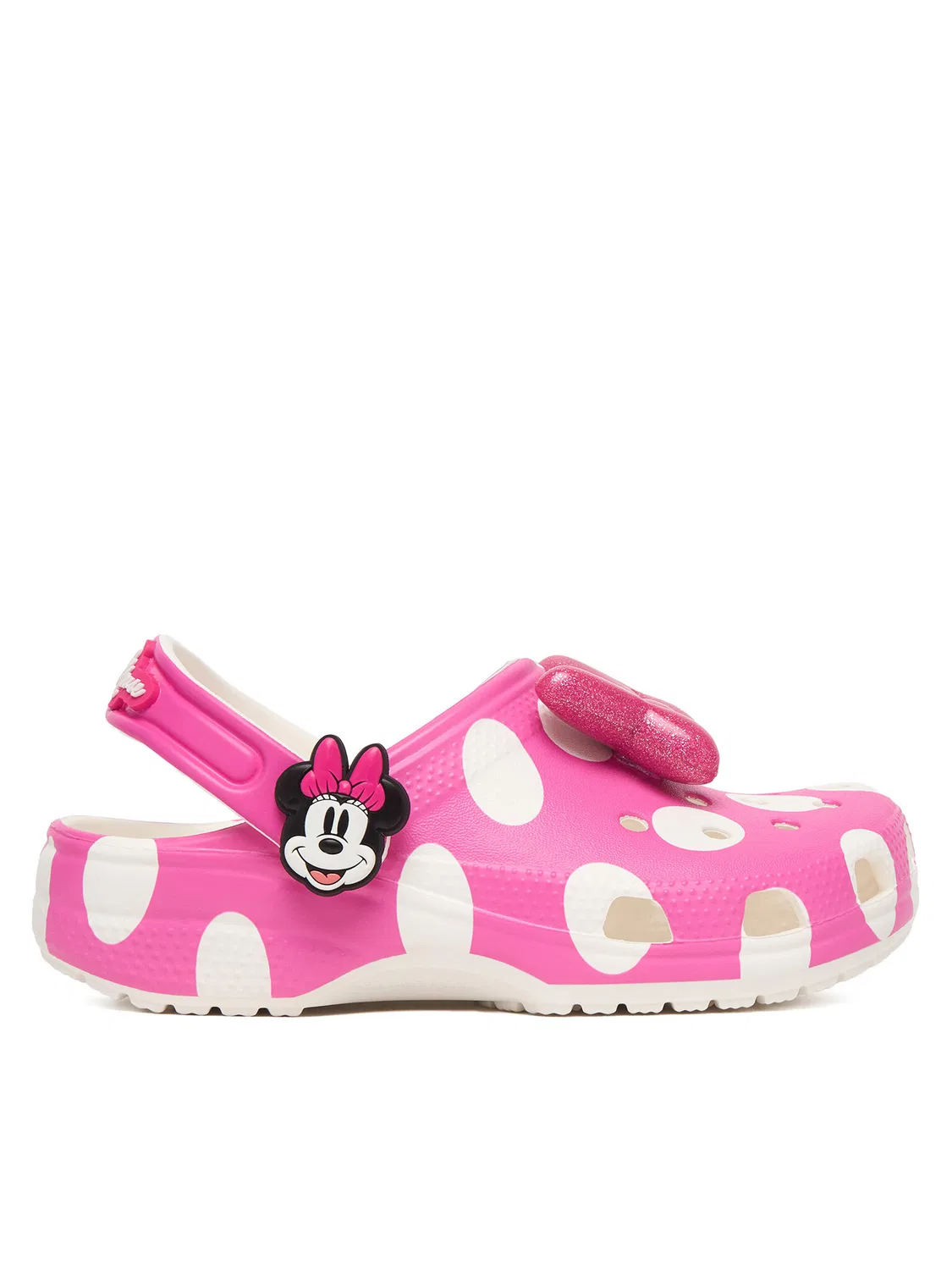 Шлепанцы для девочки Kids Minnie Mouse Classic Clog Crocs, розовый