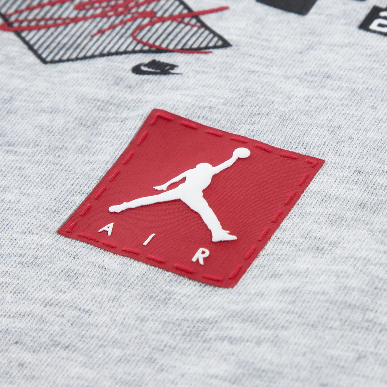 Детский комплект футболка и шорты Dynasty Patch Jordan, цвет Grey/Black — фото 4