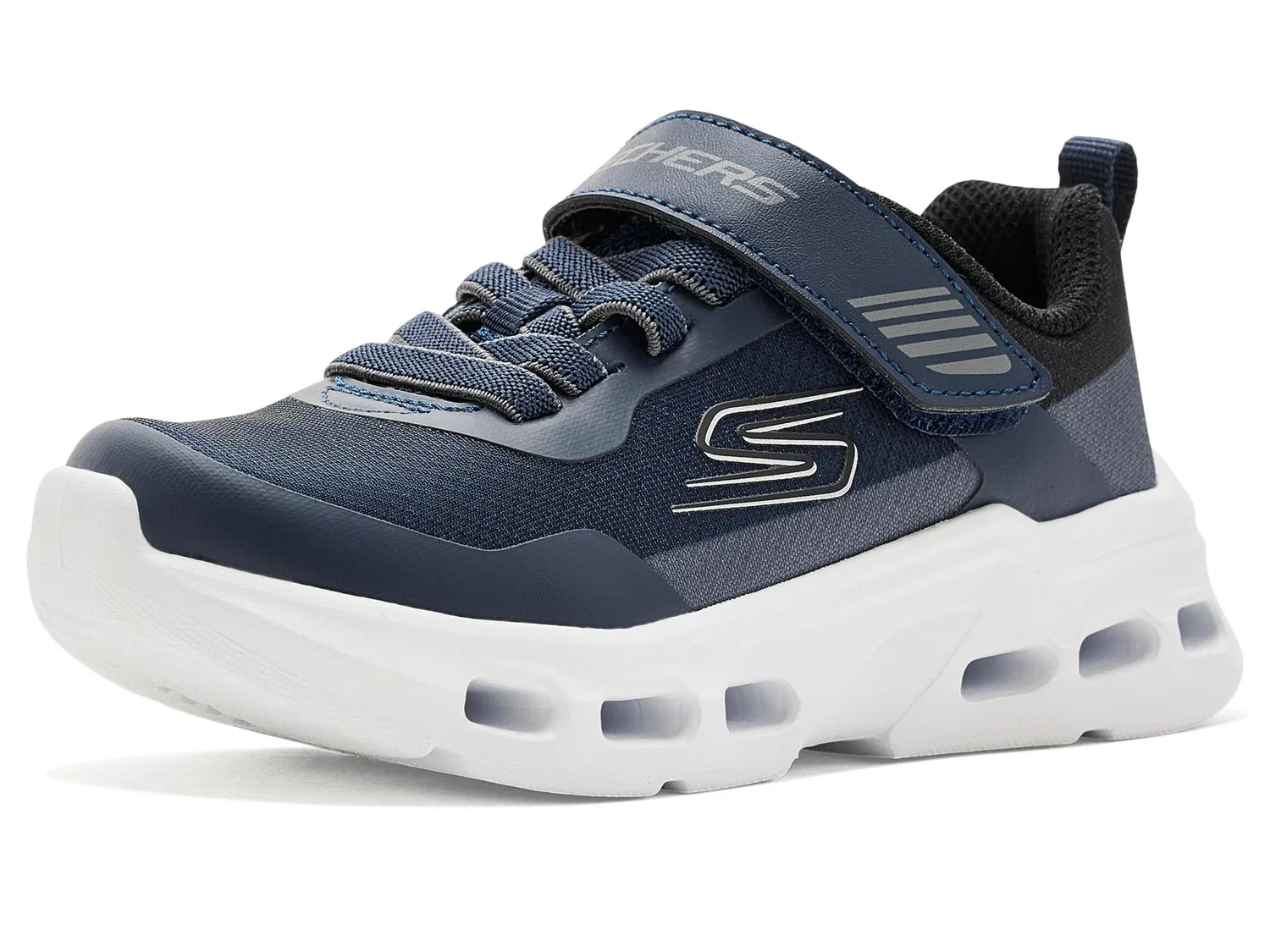 Кроссовки Glide-Step Drift-Zorox 405125L (для маленьких и больших детей) Skechers Kids, Navy/Charcoal