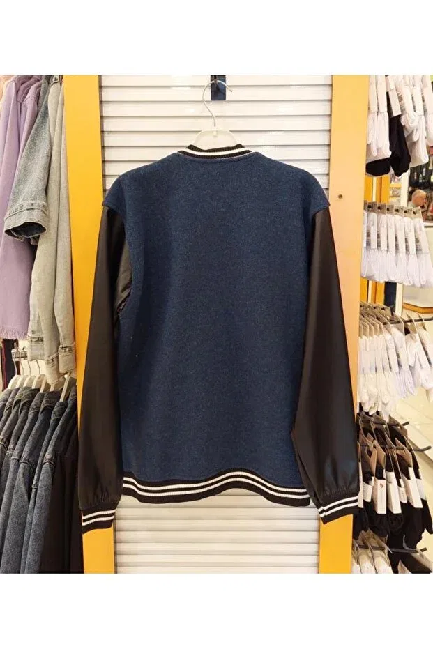 Детский кардиган для мальчиков этнический Yonca Çocuk, Navy Blue — фото 2