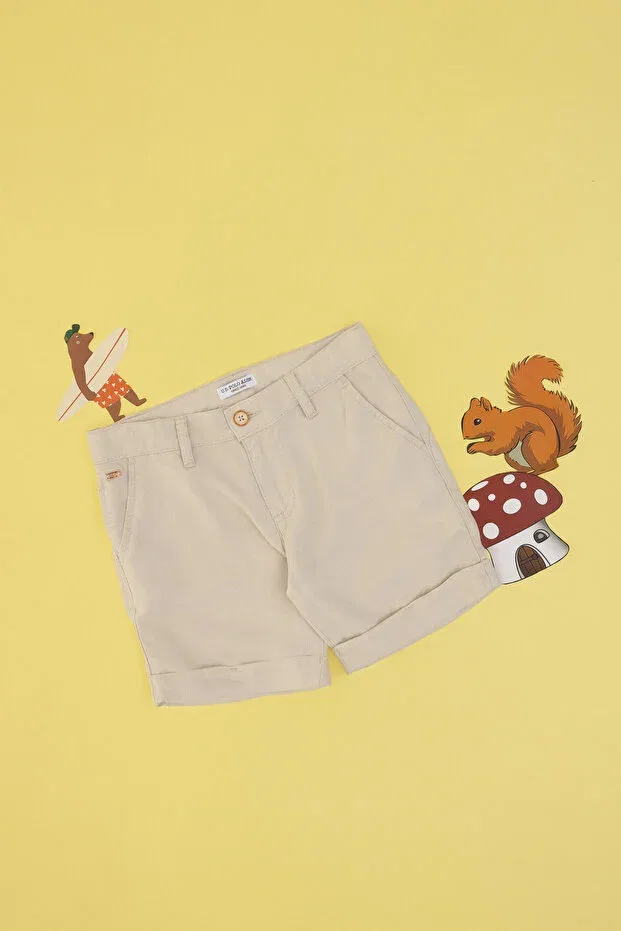 Детские шорты для мальчиков прямого кроя U.S. Polo Assn., Stone