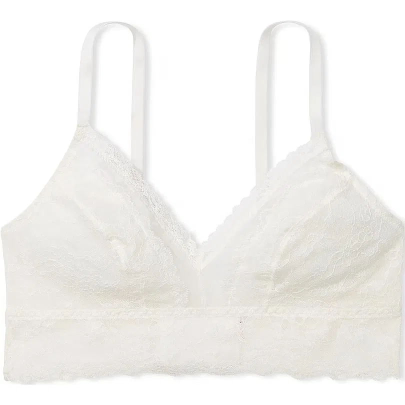 Бюстгальтер Lace Curvy Bralette, Victoria's Secret, White