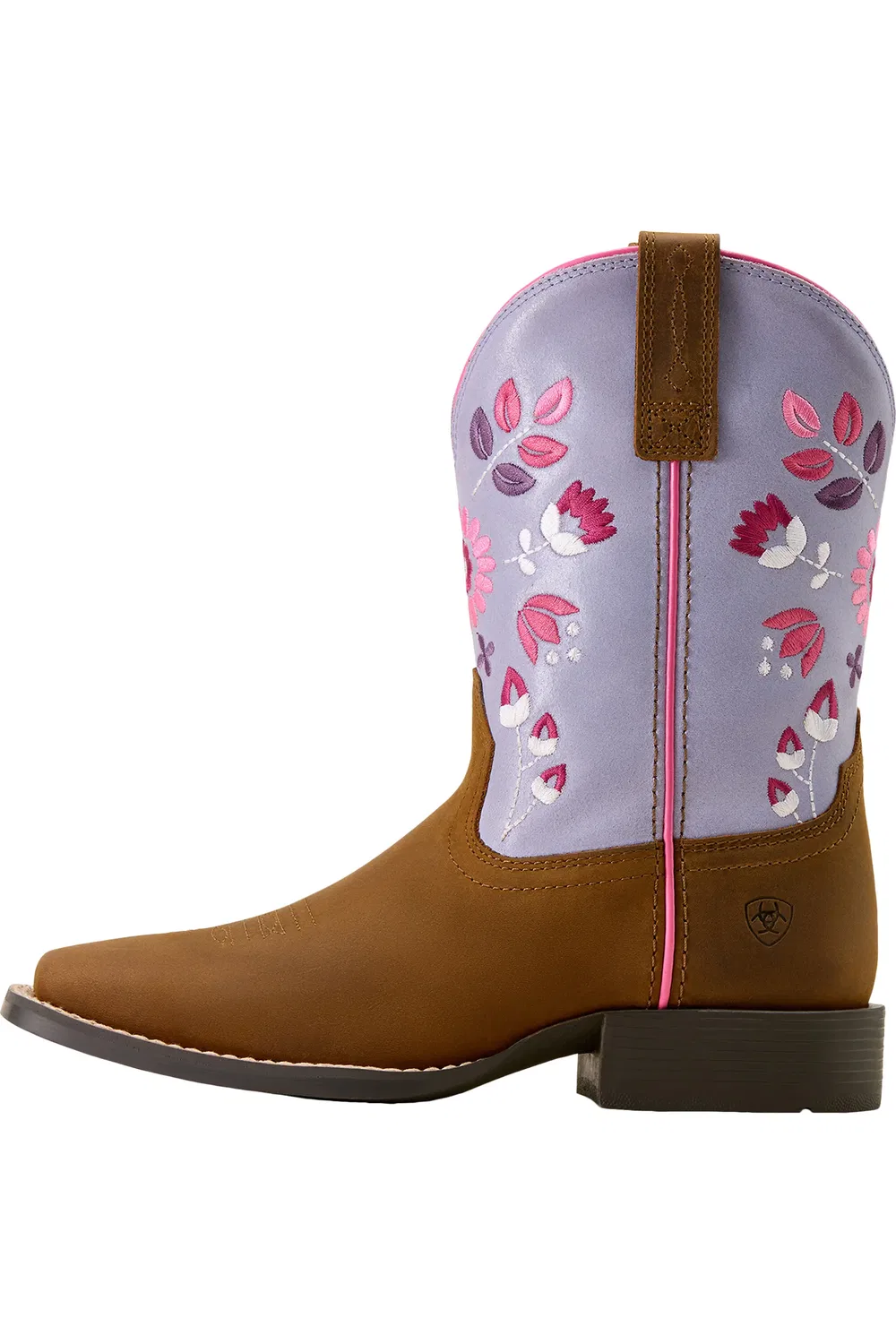 Детские ковбойские сапоги с цветочным принтом Wild Bloom Ariat, Distressed Brown — фото 3