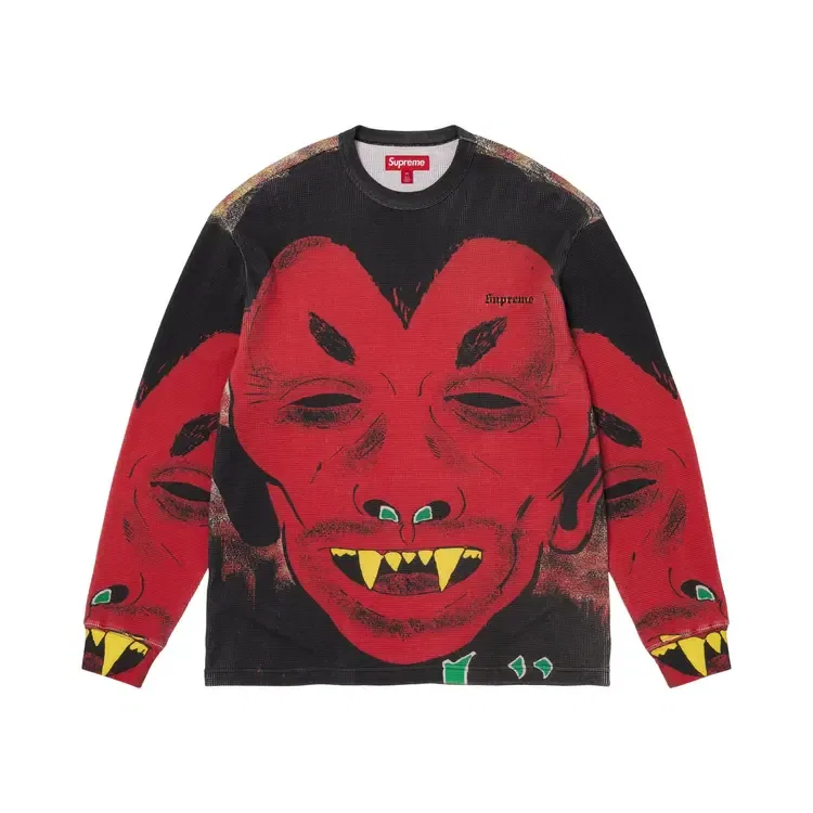 Лонгслив Supreme x Mike Kelley Thermal, мультиколор