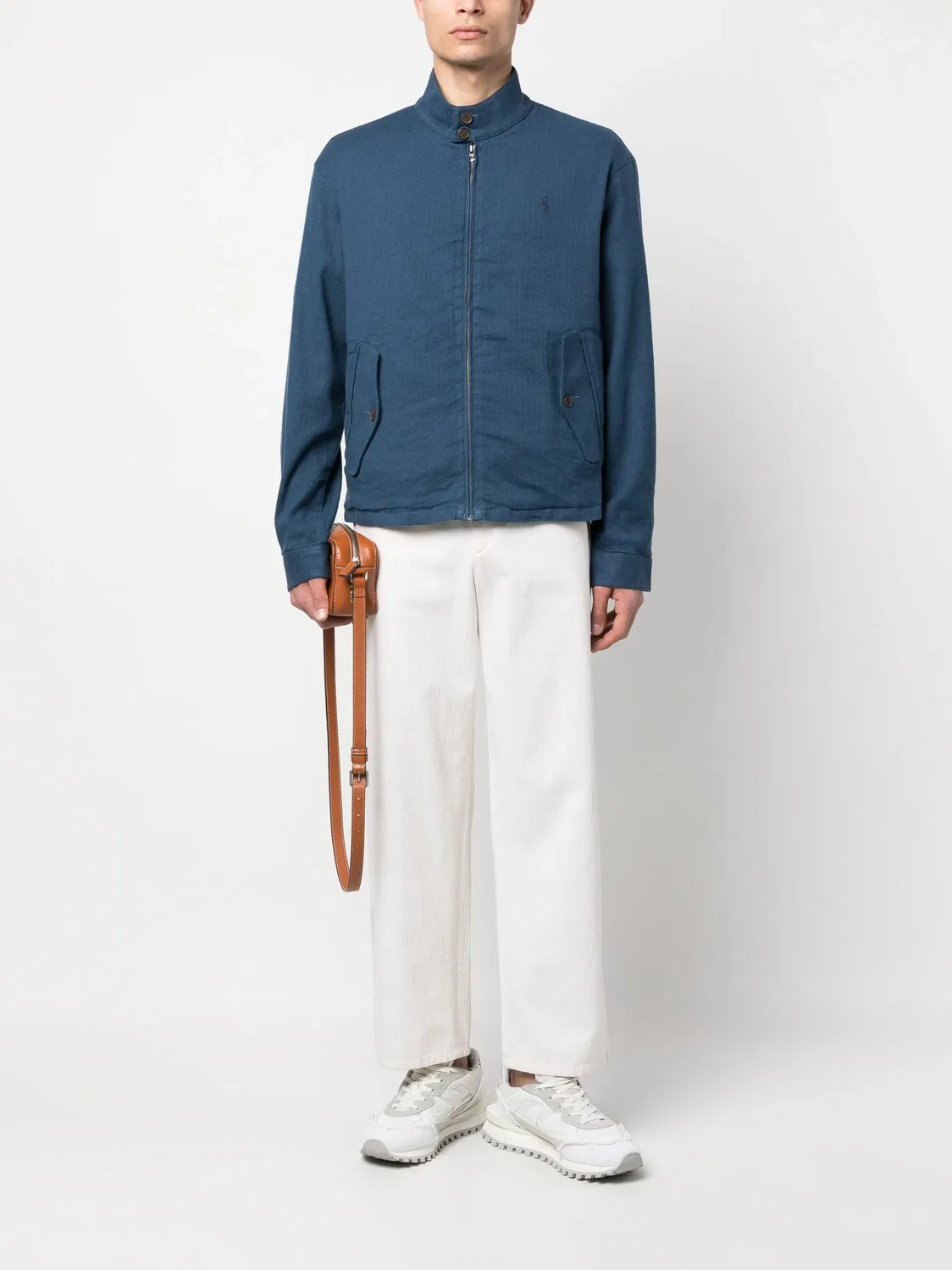 Куртка-рубашка с воротником-стойкой Polo Ralph Lauren, синий — фото 2