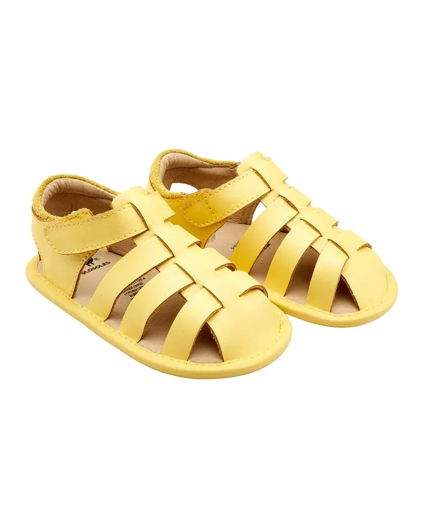 Детские сандалии на липучке Splash Away Leather Old Soles, Lemon