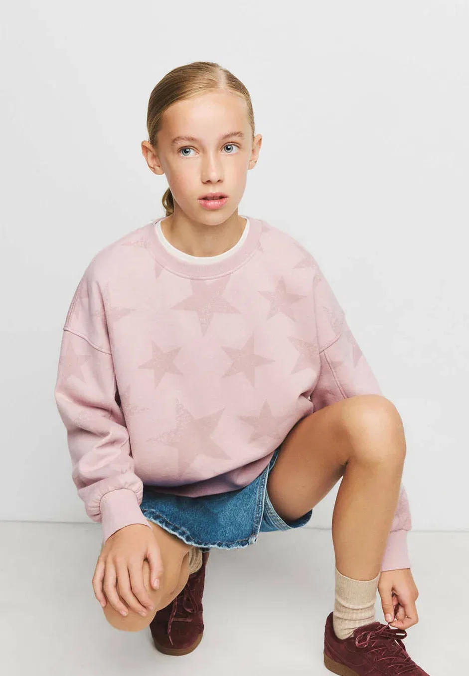 Ребенок - толстовка Mango Kids, Pink