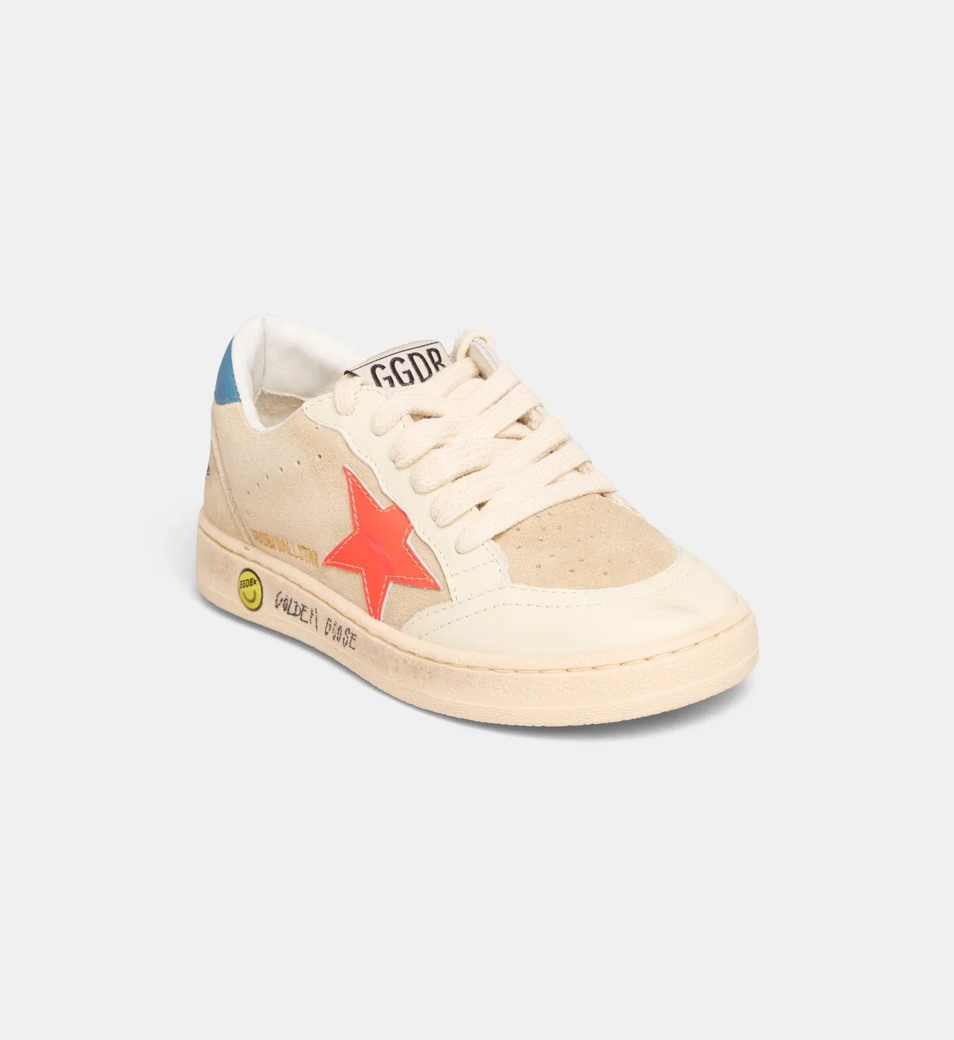 Низкие кеды Ball Star New из замши с эффектом потертости GOLDEN GOOSE, мультицвет — фото 2