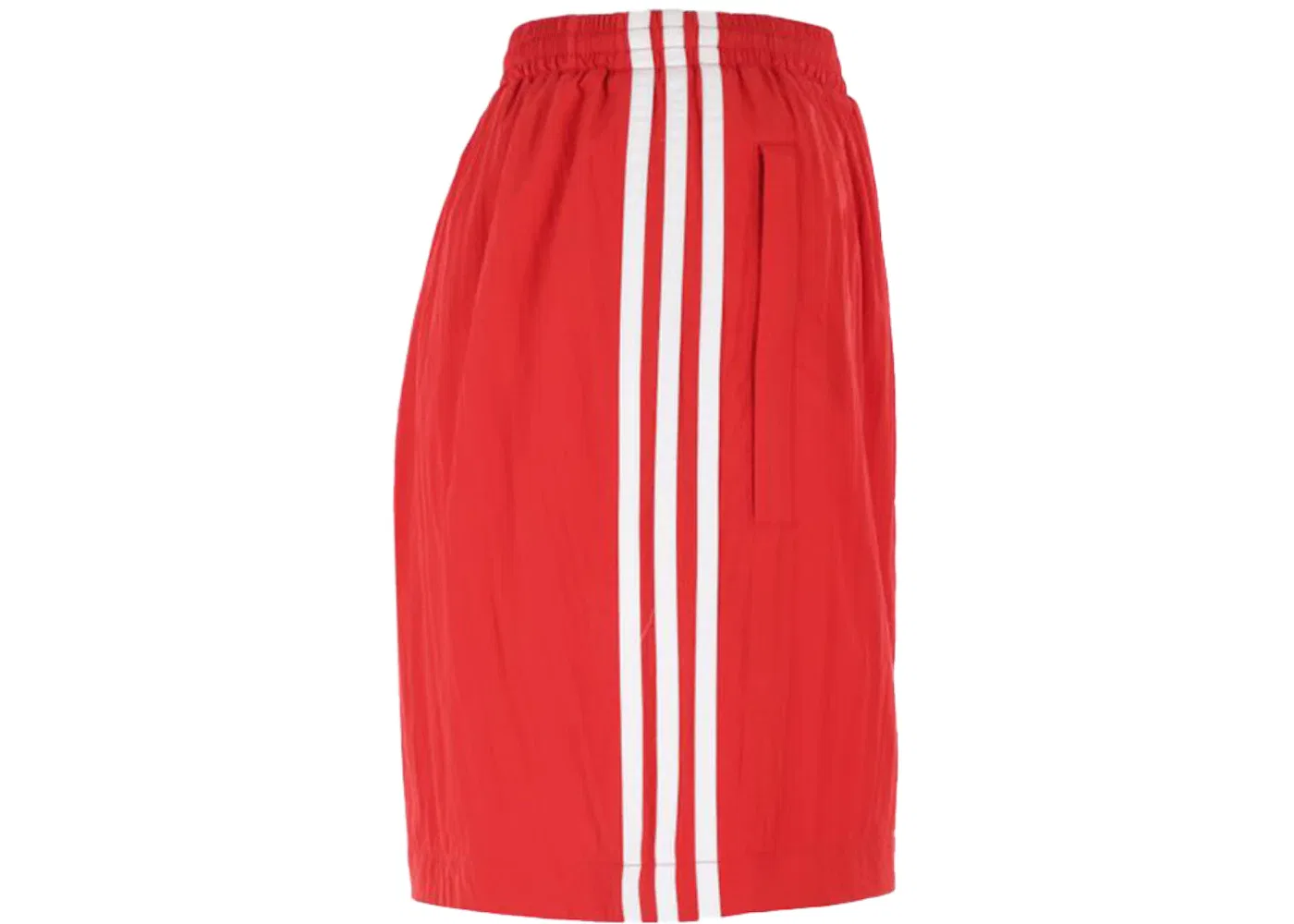 Унисекс шорты из технической ткани Crepe Balenciaga x Adidas, Red — фото 2
