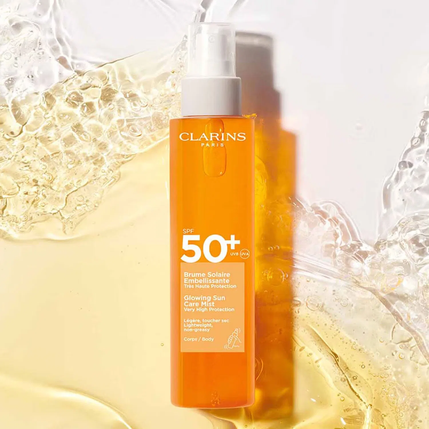 Солнцезащитный спрей для тела SPF 50+ 150 мл с экстрактом какао и витамином E, CLARINS — фото 3
