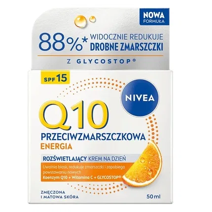 Дневной крем Q10 Plus Energizing Antiwrinkle Day Cream Spf15 50ml Nivea, Цвет