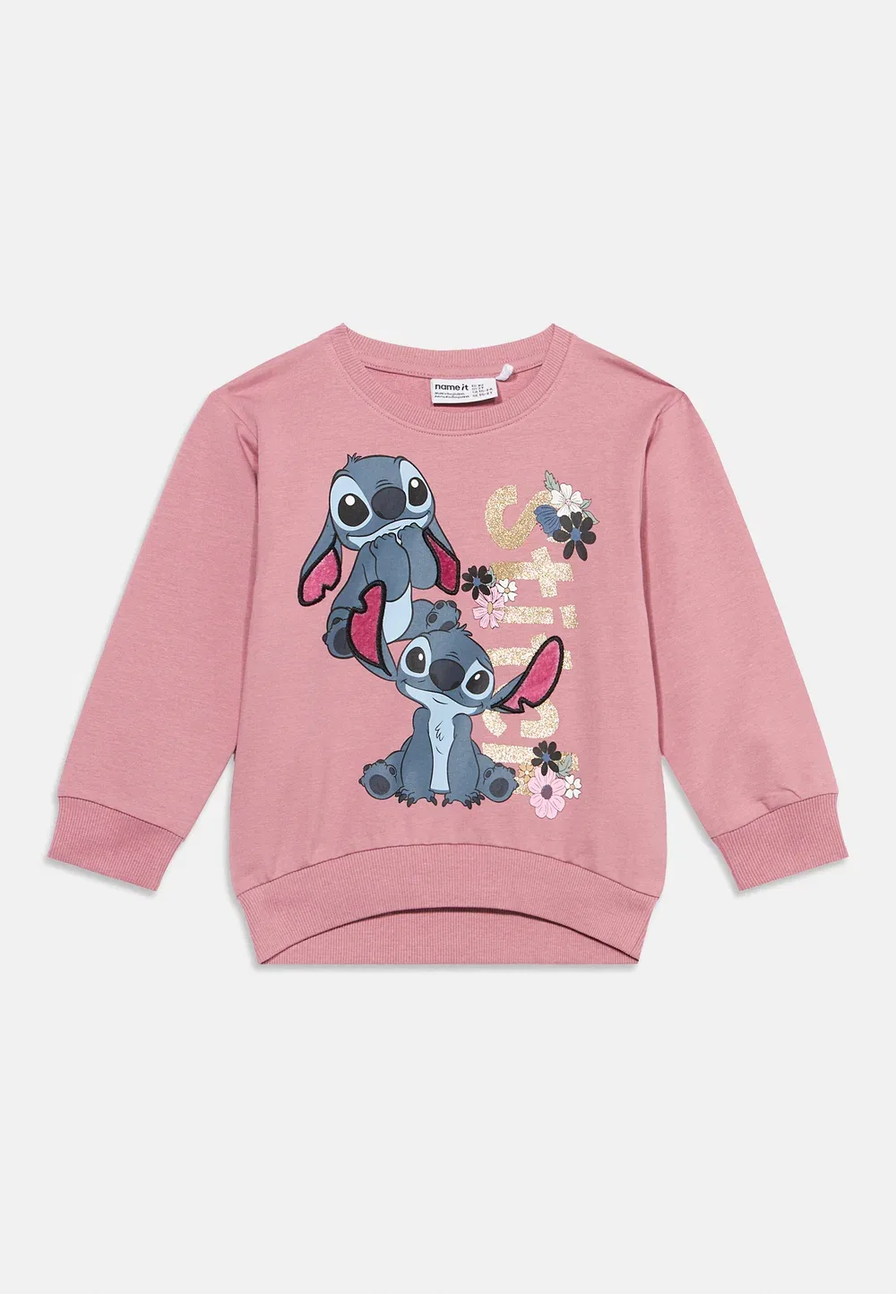 Nmfjinny stitch - толстовка Name It, Lilas — фото 3