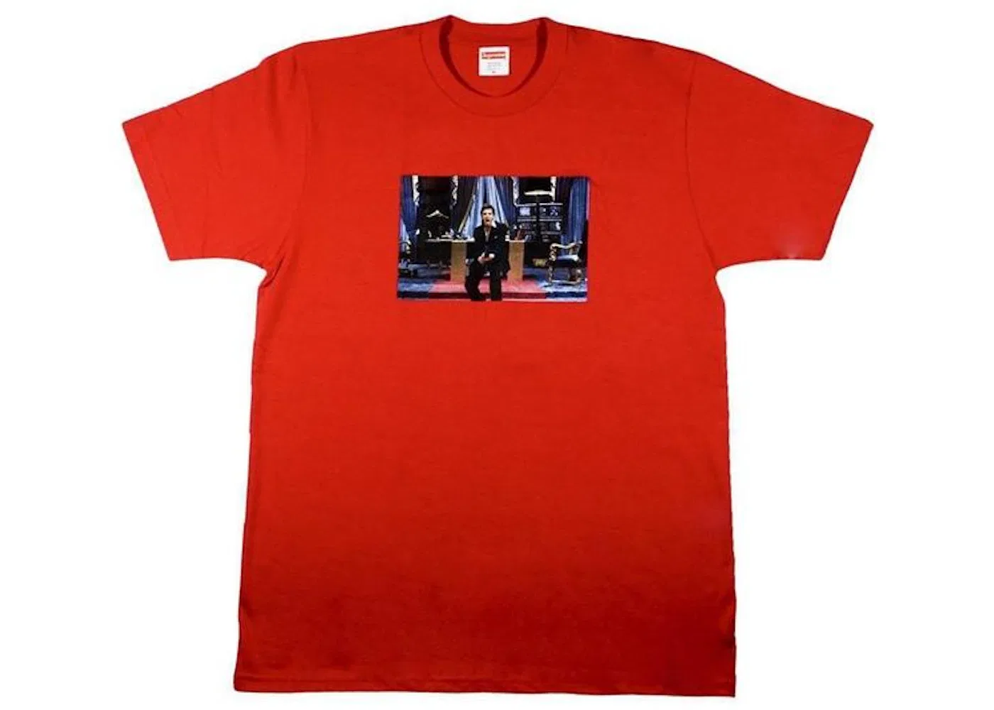 Мужская футболка с принтом Supreme Scarface Friend Tee, Red