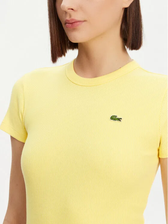 Футболка Lacoste Slim Fit, Желтая — фото 4