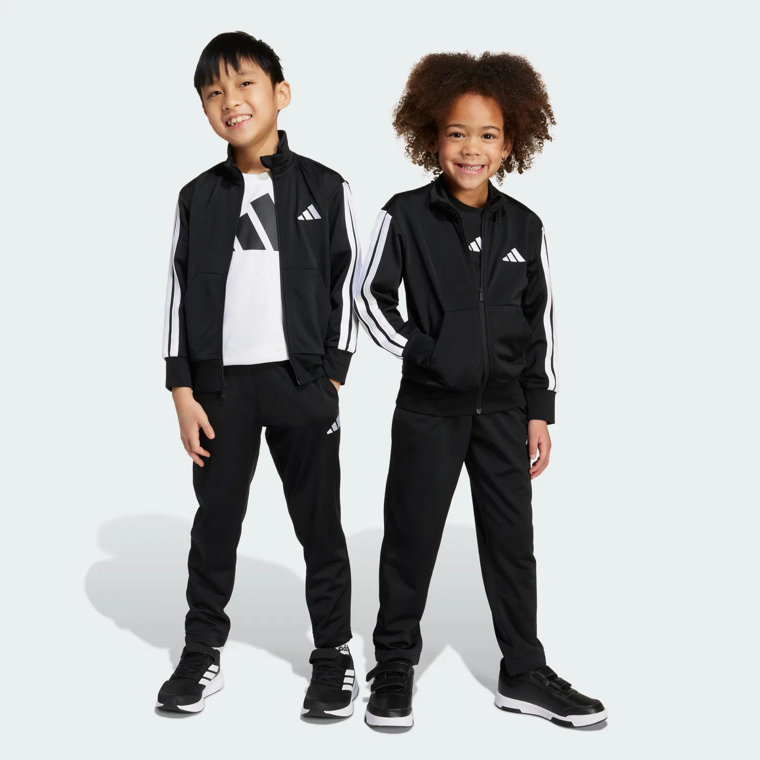 Детский спортивный костюм с принтом Climacool Adidas, Schwarz Weiss Schwarz — фото 2