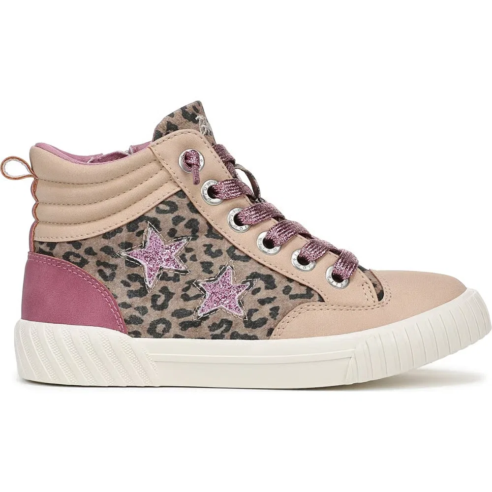 Детские высокие кроссовки Wanderland-K Blowfish Malibu, Leopard Canvas/Faux Leather — фото 2
