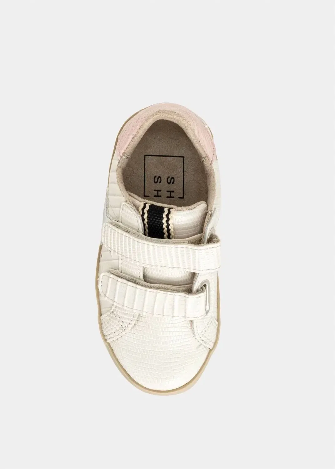 Детские кроссовки на липучках с звездой Sunny Mini Sneaker SHU SHOP, Bone Lizard — фото 2