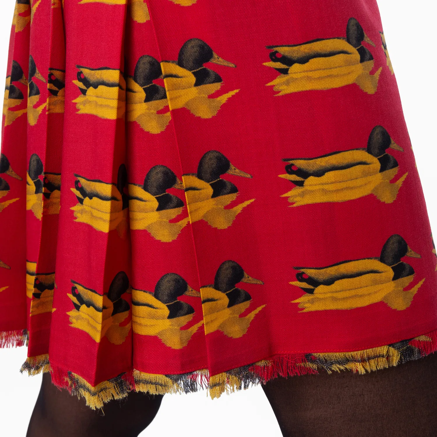 Юбка мини с принтом Duck Print Burberry, Pillar Ip Pattern — фото 4