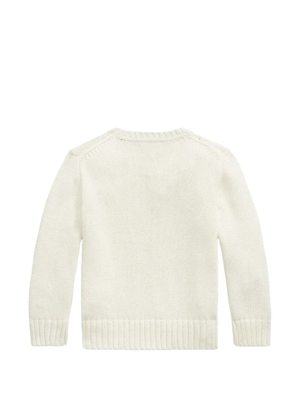 Свитер Pony с круглым вырезом Polo Ralph Lauren Kids, белый — фото 2