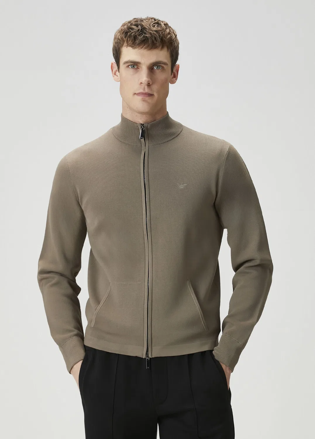 Трикотажное пальто Emporio Armani, bej