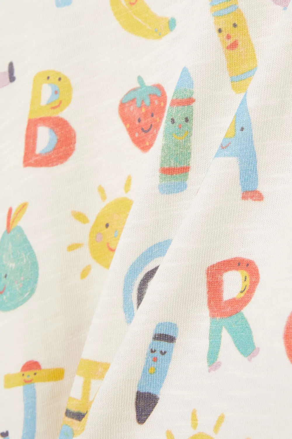 Футболка с принтом алфавита из органического хлопка Purebaby — фото 4