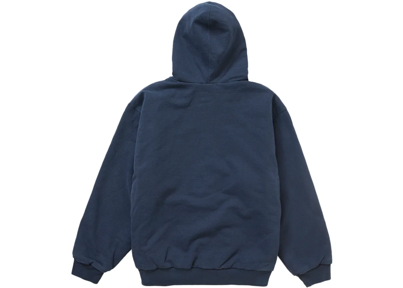 Мужская худи с принтом Supreme Dickies Quilted Lined Zip Up Hooded Sweatshirt, Navy — фото 3