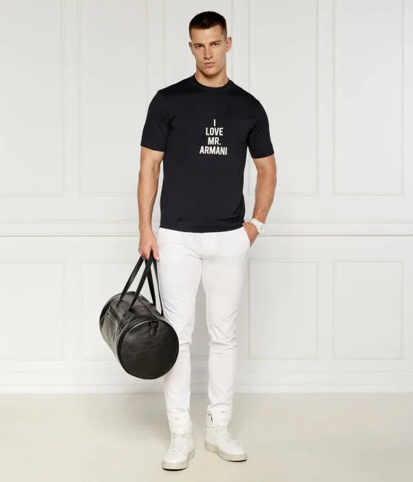 Мужская футболка с круглым вырезом Emporio Armani, Blu Marino — фото 2